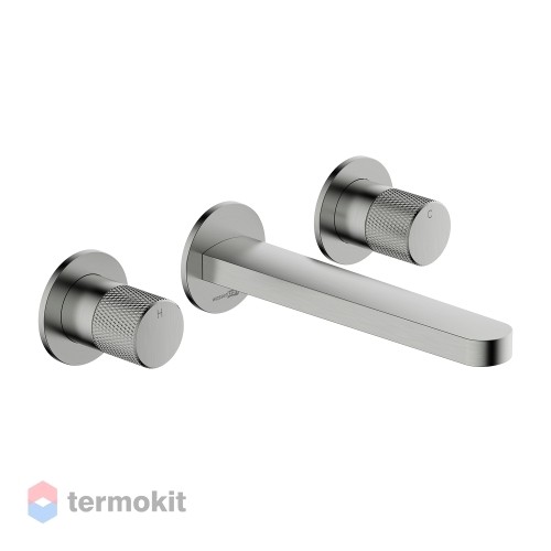 Встраиваемый смеситель для раковины WasserKRAFT Tauber никель 6445