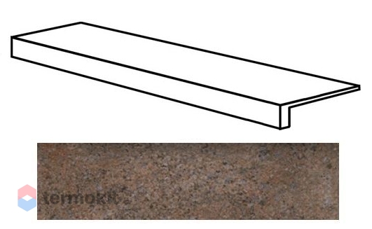 Ступень Natucer Ferro di Boston Ombra фронтальная 32x120