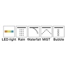 Верхний душ многофункциональный RGW Shower Panels SP-72 21140272-01