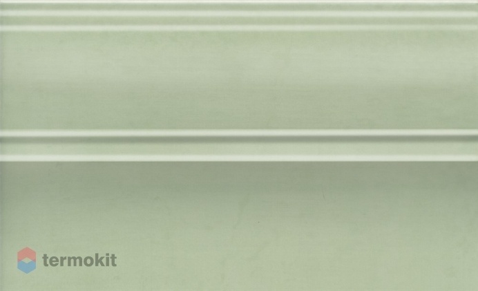 Керамическая плитка Kerama Marazzi Левада FMB027 Плинтус зеленый светлый глянцевый 15х25
