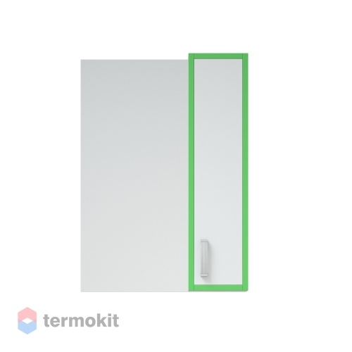 Зеркальный шкаф Corozo Спектр 50 подвесной белый глянец/зеленый SD-00000685