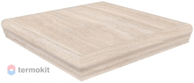 Ступень Kerama Marazzi Пантеон SG157200R/GR/ANS Беж левая угловая 34х34