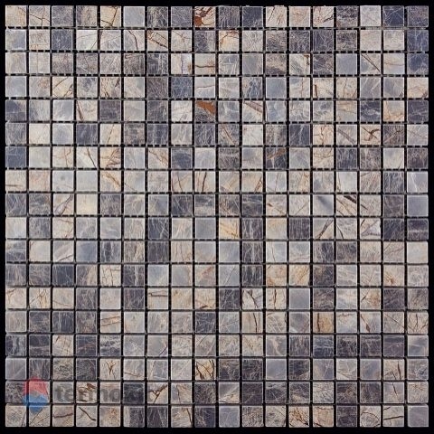 Мраморная мозаика Natural Adriatica 7M024-15P (M022B-15P) (1,5х1,5) 30,5х30,5
