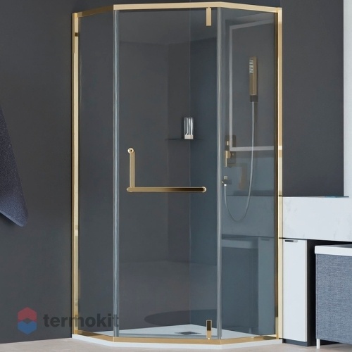 Душевой уголок RGW Hotel HO-084Gb 1950x900x900 золото брашированное 350608499-016