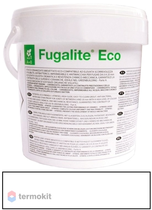 Затирка Kerakoll Fugalite Eco эпоксидная 01 White (3 кг ведро)