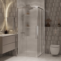 Душевой уголок Niagara Nova 1950x800x800 (шиншилла) хром NG-3622-34