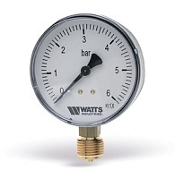 Watts Манометр MDR (F+R200), подключение снизу, Диаметр 63мм, Ду 1/4