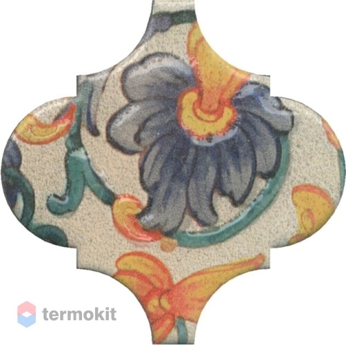 Керамическая плитка Kerama Marazzi Арабески Котто OP/A162/65000 орнамент декор 6,5x6,5