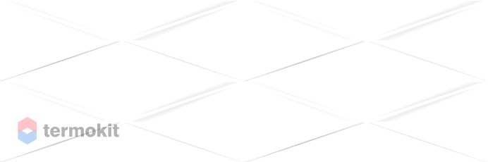 Керамическая плитка Cersanit Vegas настенная рельеф белый (VGU052) 25x75