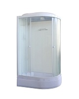 Душевая кабина Parly Bianco 120x80 (матовое стекло) левая белый BM121L