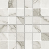 Керамическая плитка Azteca Calacatta Mosaico Lux Silver мозаика 29,8x29,8