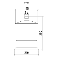 Мусорное ведро Boheme Royal Cristal золото 10927-G УЦЕНЕННОЕ
