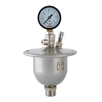 Valtec Квартирный гаситель гидроударов с манометром  1/2&quot;