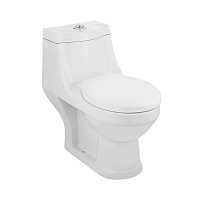 Унитаз напольный моноблок Jaquar Continental с сиденьем микролифт CNS-WHT-851
