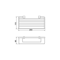 Полка металлическая Veragio BASKET VR.GFT-9046.BR УЦЕНЕННАЯ