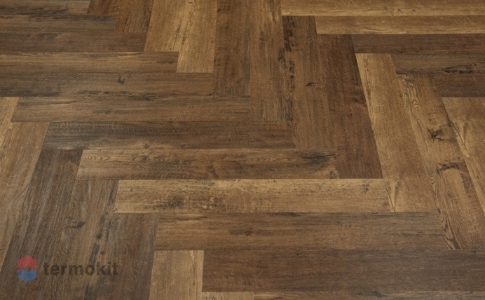 Кварцвиниловая плитка Vinilam Parquet Herringbone Парижский Паркет IS11155