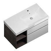 Тумба под раковину Kerama Marazzi CUBO 88 подвесная белый глянец CU.90rh\WHT