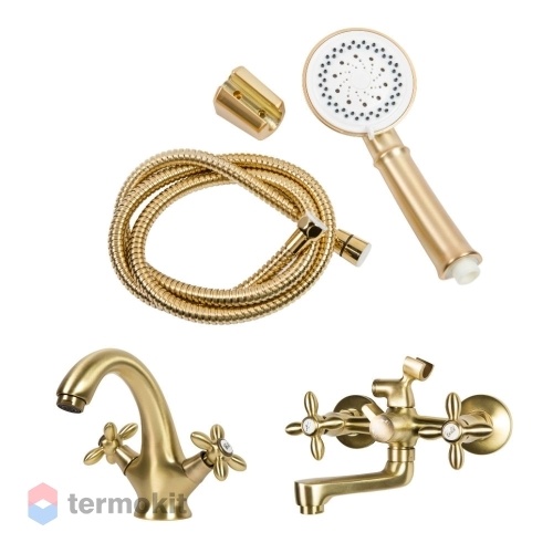 Комплект смесителей для ванной комнаты Agger Retro Bronze бронза A1931188