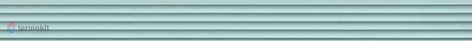 Керамическая плитка Kerama Marazzi Спига голубой структура LSA017 бордюр 40х3,4