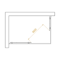 Душевой уголок RGW Passage PA-040B 1950x800x1200 (матовое стекло) черный 3508104082-24