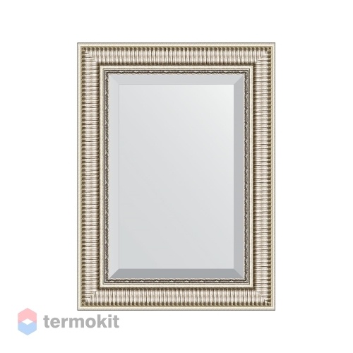 Зеркало с фацетом в багетной раме EVOFORM EXCLUSIVE 57 серебряный акведук BY 1228