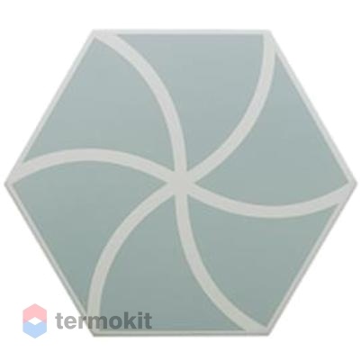 Керамогранит DNA Tiles Fancy Waves Blue 20x23