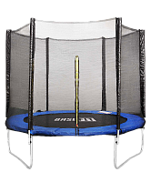 Батут c сеткой BaseFit TR-201 183 см, синий
