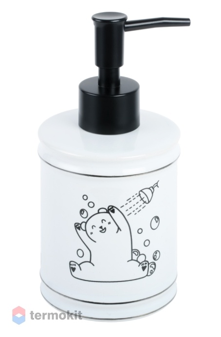 Дозатор для жидкого мыла Fixsen Teddy белый, черный FX-600-1