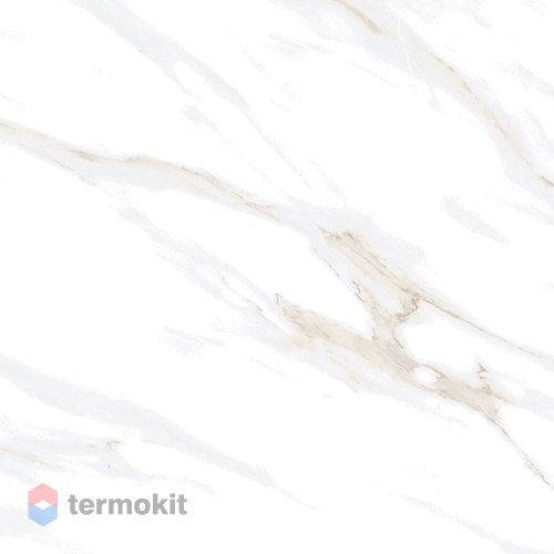 Керамогранит Ceradim Calacatta Clarity Gold белый 80х80 Полированный