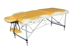 Массажный стол DFC NIRVANA Elegant PREMIUM 186х70х5см, алюм. ножки, цвет оранжавый/бежевый TS2010_OB2