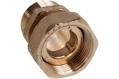 Elsen Сгон американка прямой НВ 1", 1" латунь с плоским уплотнением