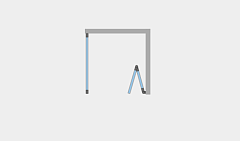 Душевой уголок Ambassador Diamond 2000x1000x1000 хром правый 12011106R