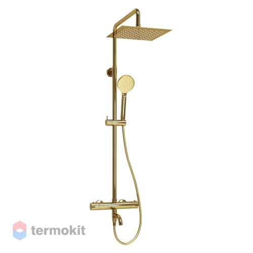 Душевая система WasserKRAFT с термостатом золото A188.256.207.PG Thermo