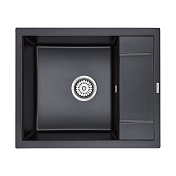 Мойка для кухни Paulmark Optimum черный металлик PM216050-BLM