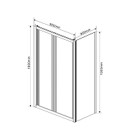 Душевой уголок Vincea Garda 1900x900x900 хром VSR-1G9090CL