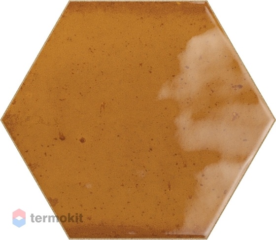 Керамическая плитка Ribesalbes Hope Ocre Hex Glossy настенная 15x17.3