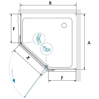 Душевой уголок RGW Passage PA-82B 1950x900x900 черный 41088299-14