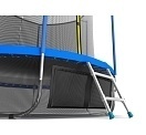 Батут с внутренней сеткой и лестницей Evo Jump Internal 12ft (Sky) + нижняя сеть