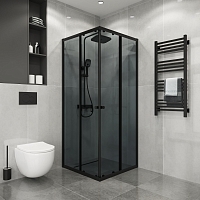 Душевой уголок Niagara Eco 1900x780x780 (тонированное стекло) черный матовый NG-1008-14QT