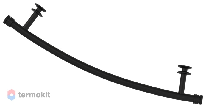 Полка для ДР Сунержа гнутая 470мм (сталь) матовый чёрный Флюид, Богема, Модус