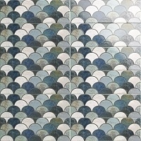 Керамическая плитка Mainzu Bellagio Escama blu настенная 10x30