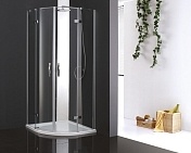 Душевой уголок CEZARES BERGAMO-R-2-ARCO 2000x900x900 Хром