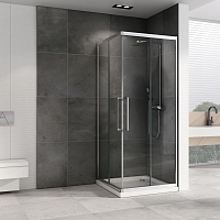 Душевой уголок ABBER Schwarzer Diamant 1950x1000x1000 хром AG02100H