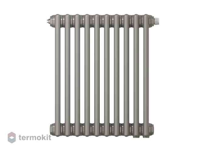 Стальной трубчатый радиатор Zehnder Charleston 3057/10 с нижним подключением цвет Technoline