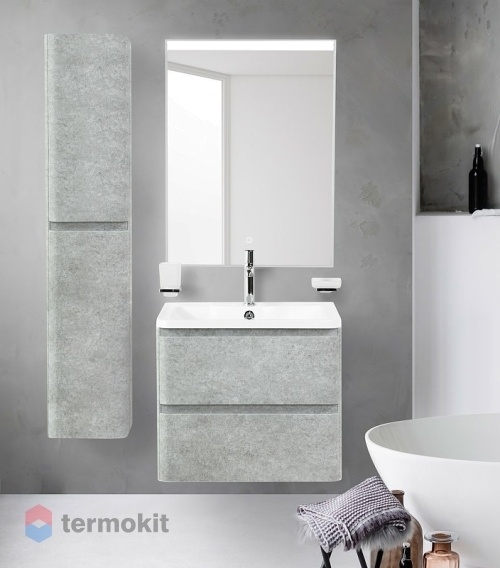 Тумба под раковину 60 подвесная BELBAGNO Albano Cemento Verona Grigio ALBANO-600-2C-SO-CVG