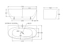 Акриловая ванна BelBagno 1700x800x580 BB83-1700-W0