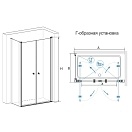 Душевой уголок RGW Passage PA-47 100х70х185 04084707-11 Хром