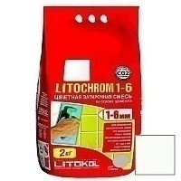 Затирка Litokol цементная Litochrom 1-6 C.00 Белый 2кг