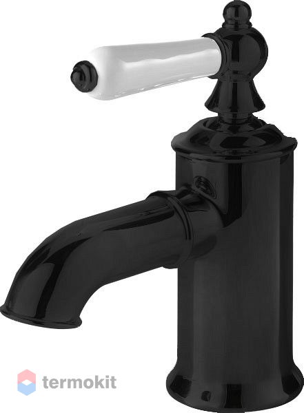 Смеситель для раковины Bravat ART BLACK Черный, Белый F175109BM