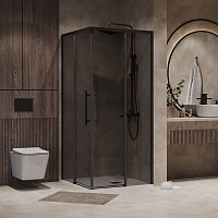 Душевой уголок Niagara Nova 1950x900x900 (тонированное стекло) черный матовый NG-2829-34BLACK